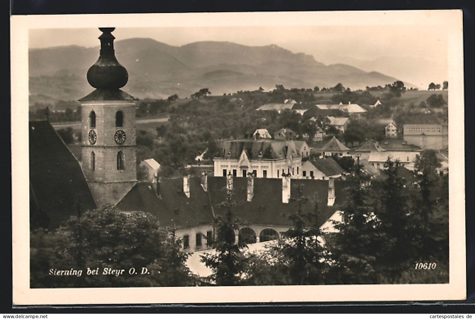 AK Sierning bei Steyr, Blick auf die Kirche