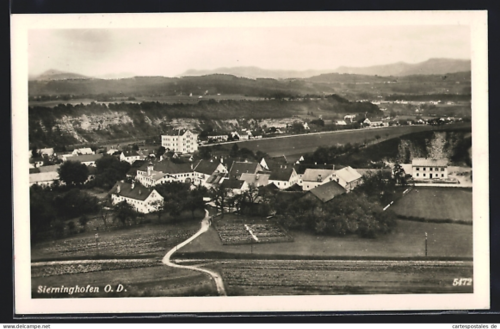 AK Sierning, Sierninghofen aus der Vogelschau