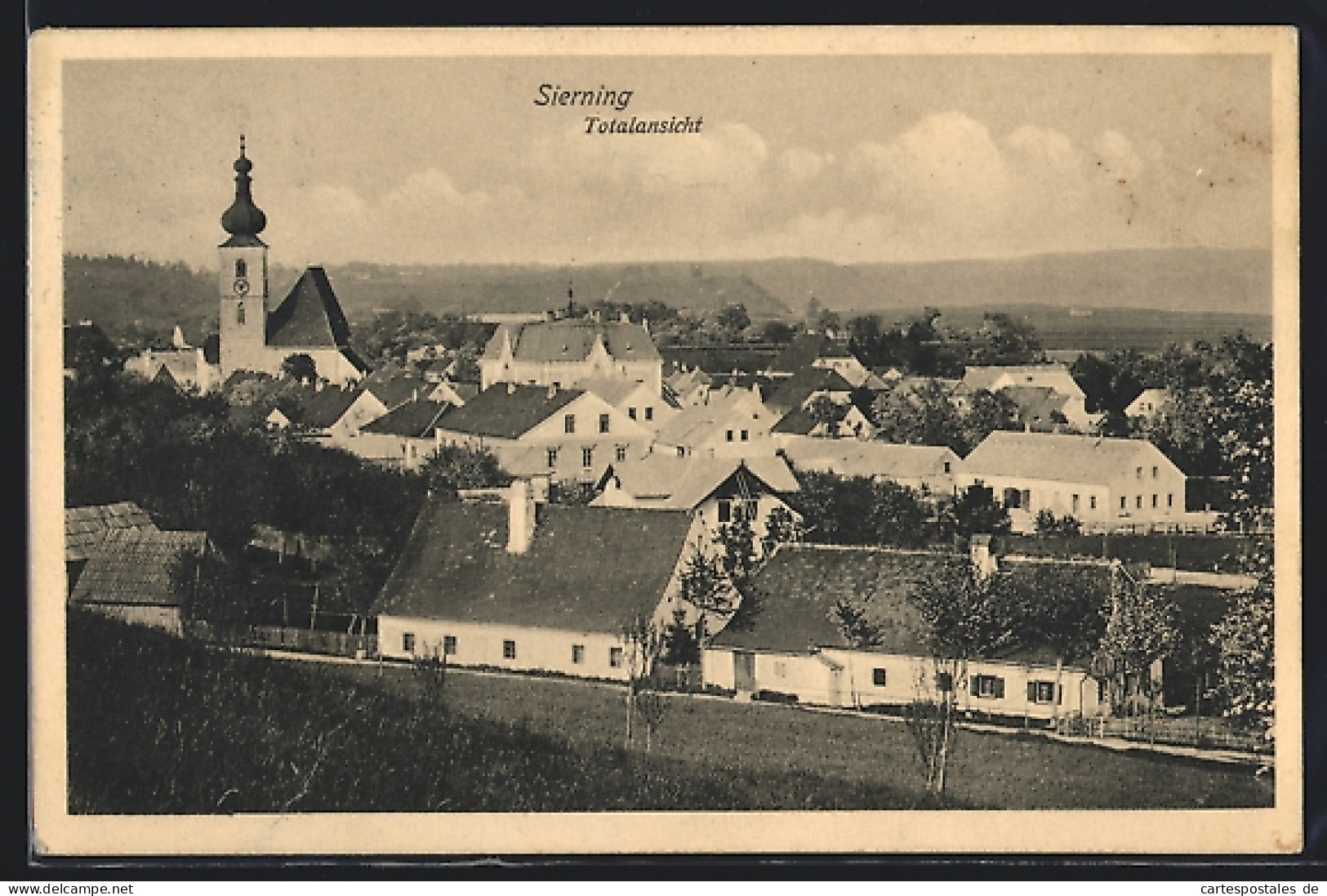 AK Sierning, Totalansicht mit Kirche