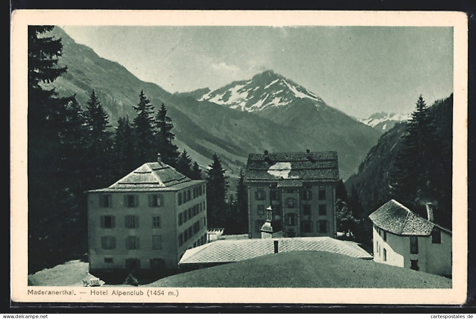 AK Silenen, Maderanertal mit Hotel Alpenclub