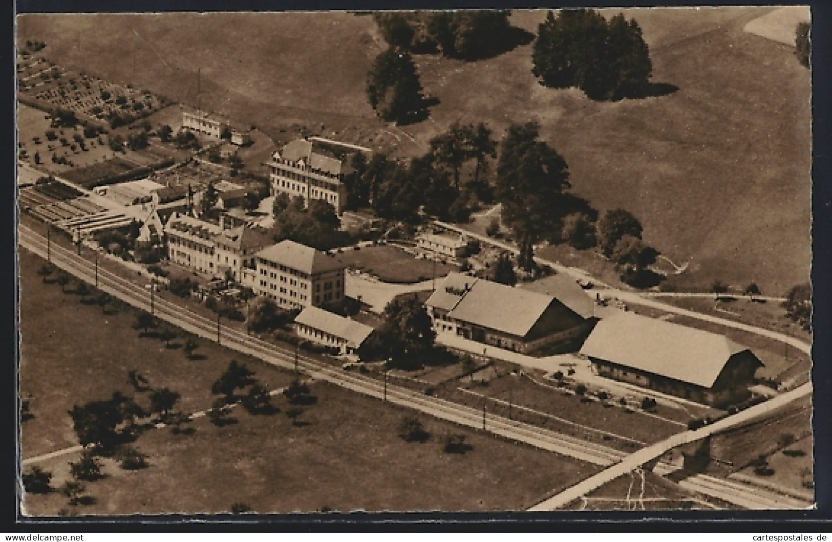 AK Siviriez, Institut St. Nicolas, Fliegeraufnahme