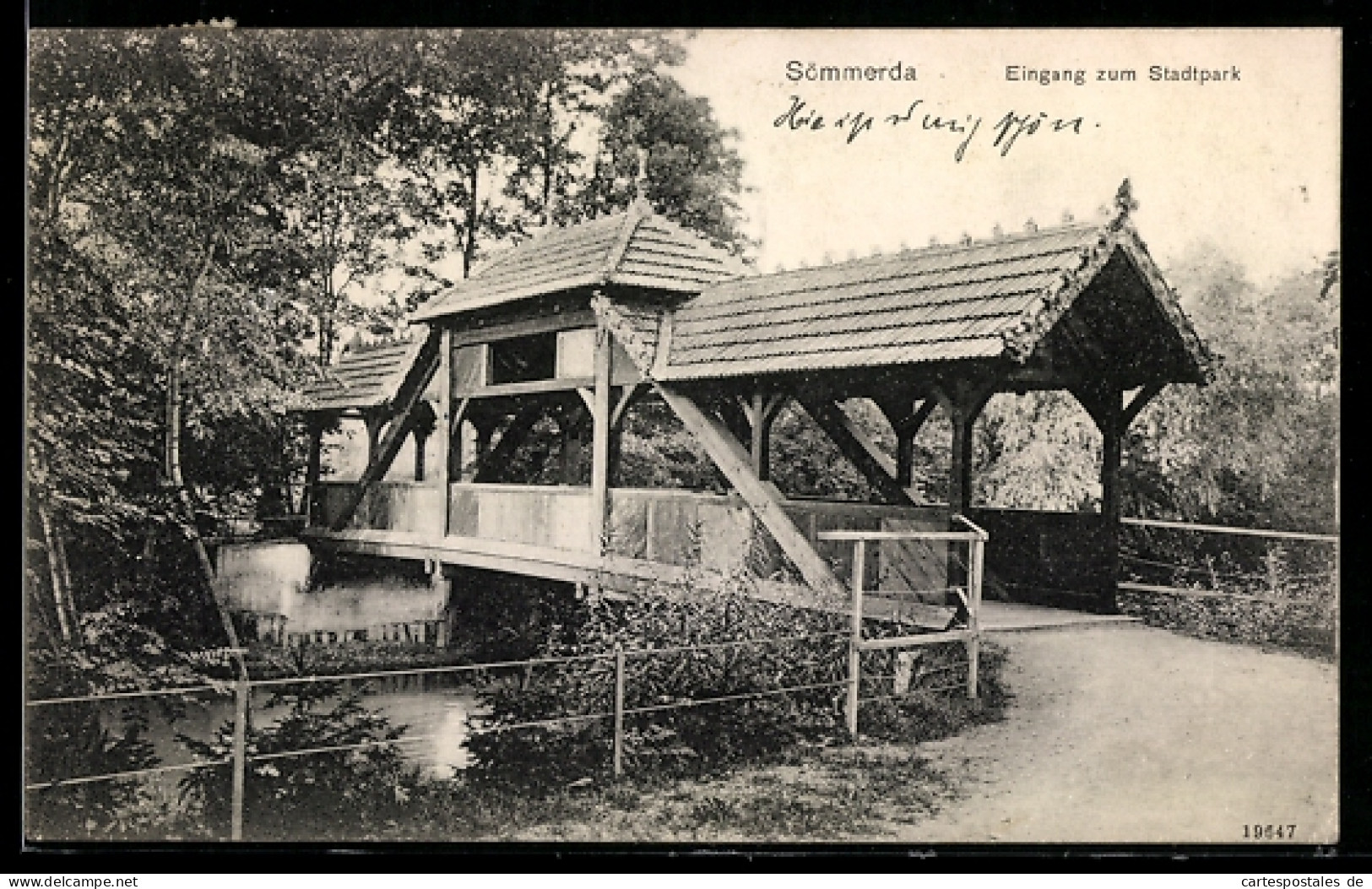 AK Sömmerda, Eingang zum Stadtpark