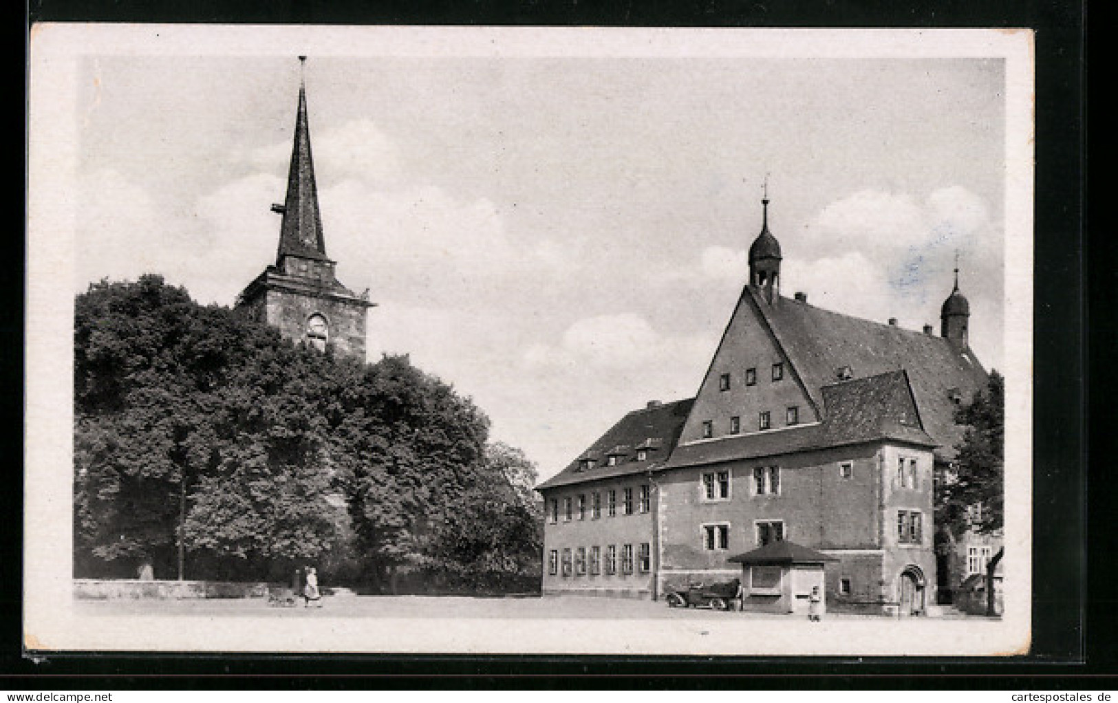 AK Sömmerda in Thür., Partie an der Kirche