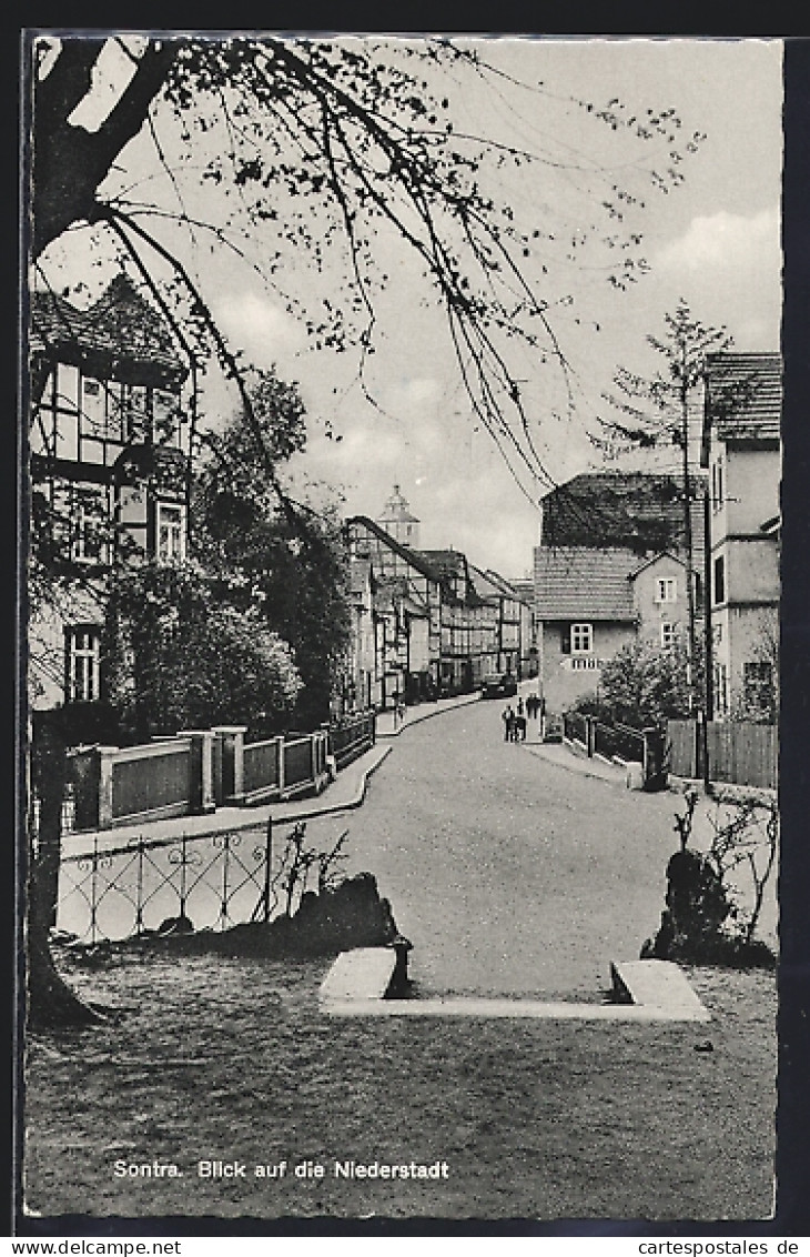 AK Sontra, Blick auf die Niederstadt
