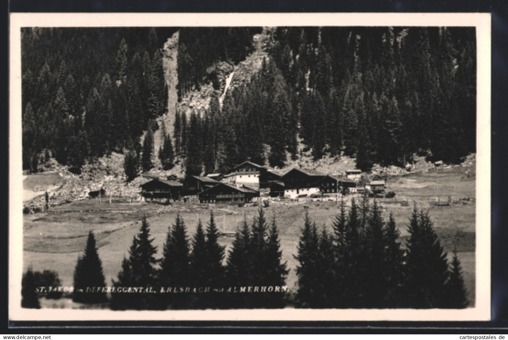 AK St. Jakob im Defereggental, Erlsbach mit Almerhorn