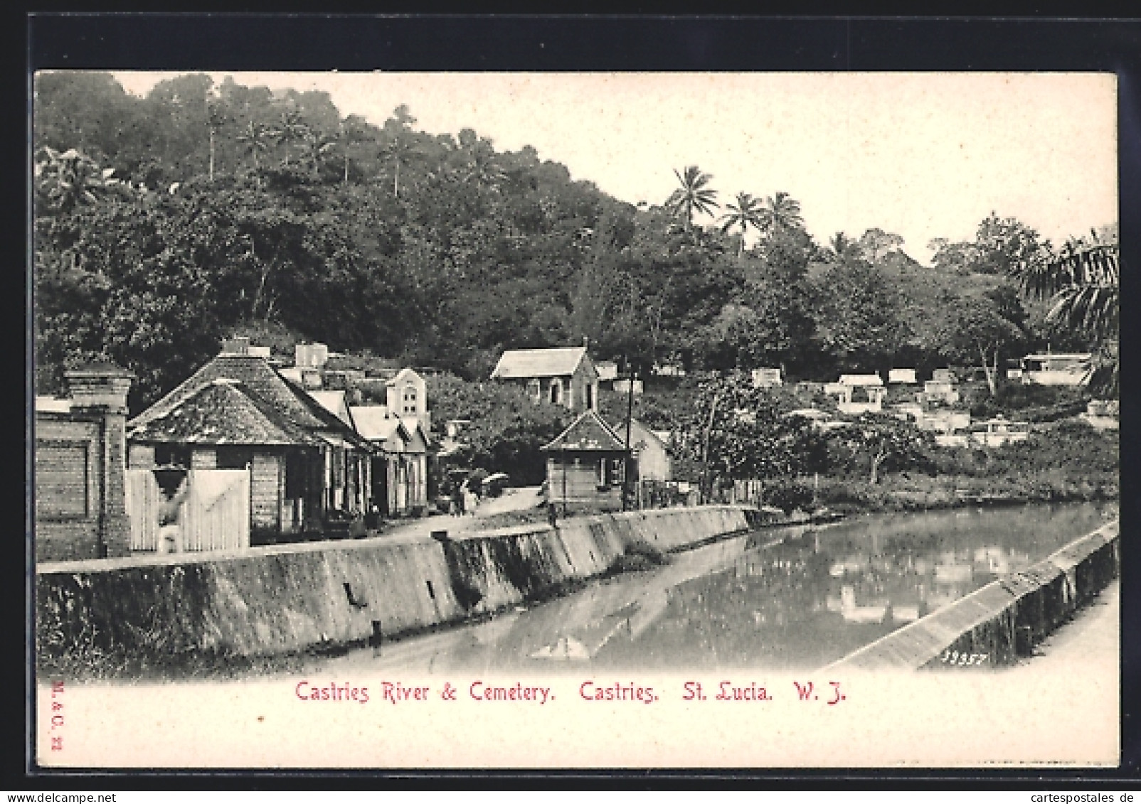 AK St. Lucia, Castries, Castries River & Cemetery