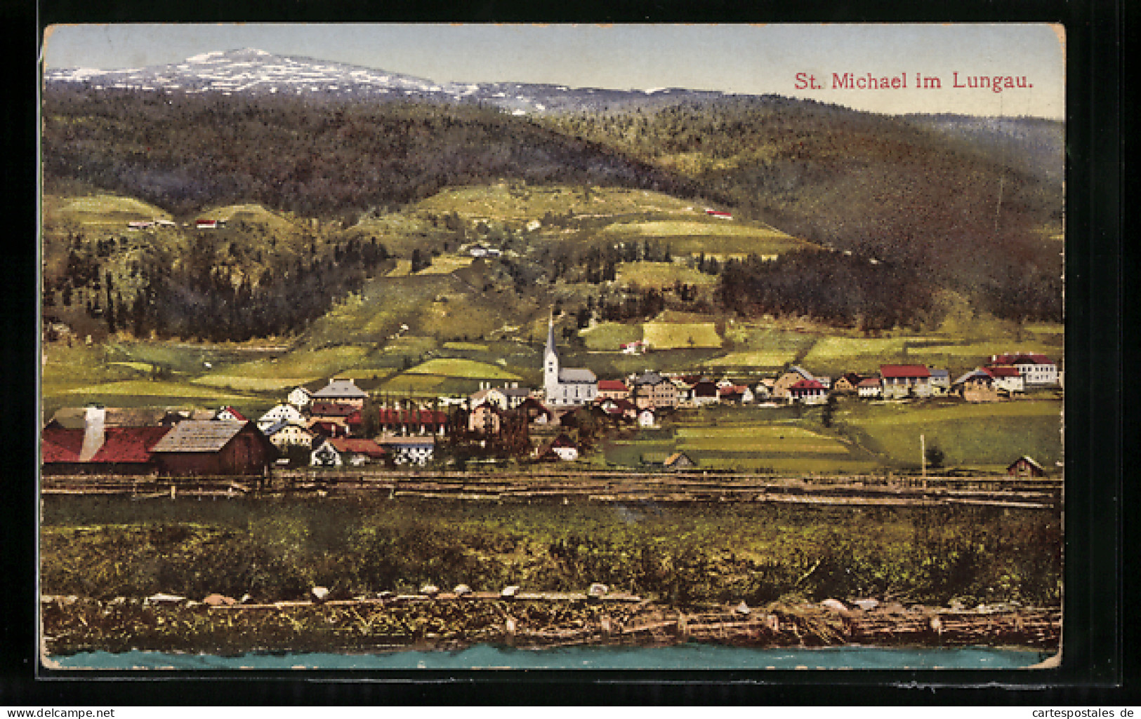AK St. Michael im Lungau, Ortsansicht mit Umgebung