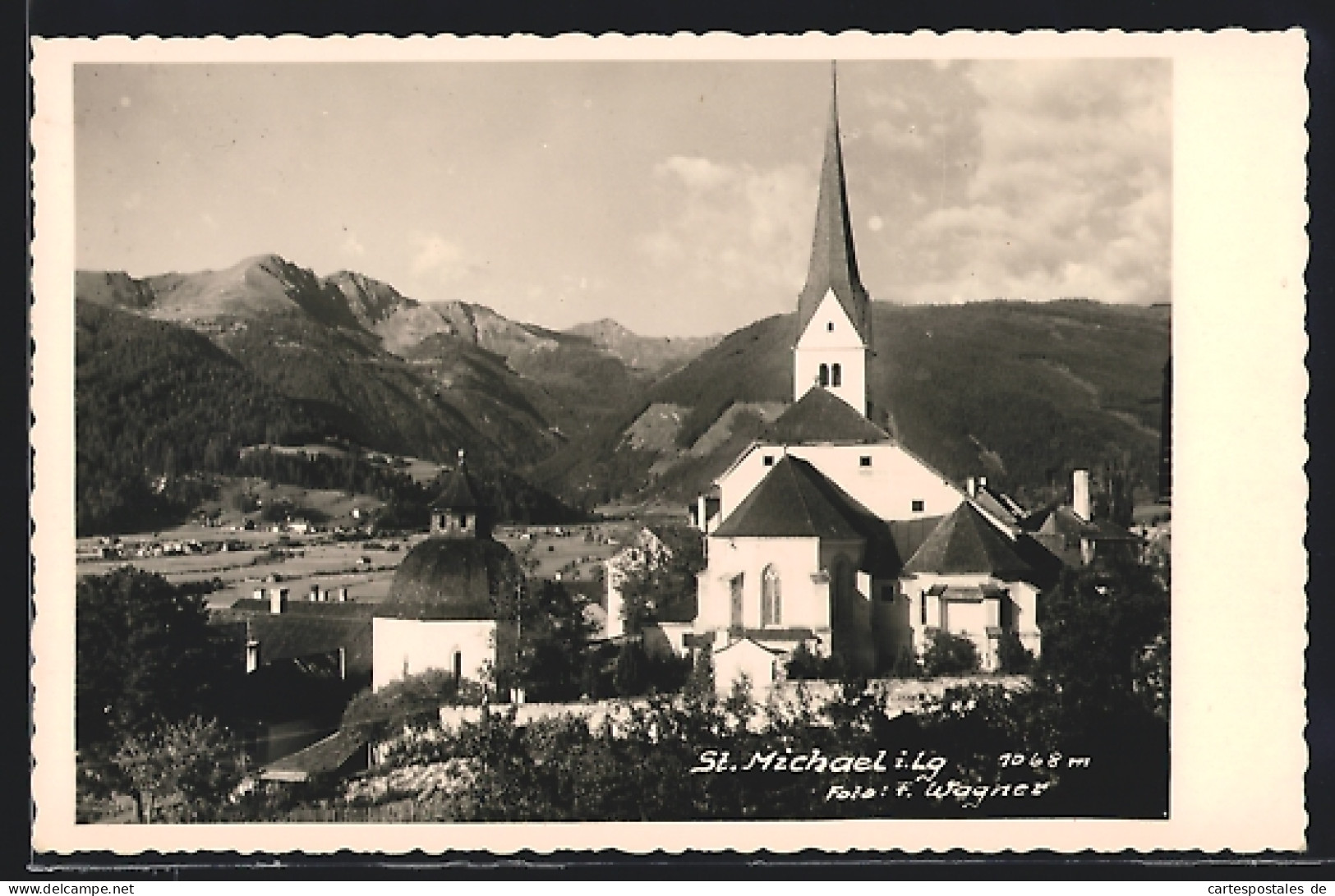 AK St. Michael im Lungau, Panoramaansicht mit Kirche