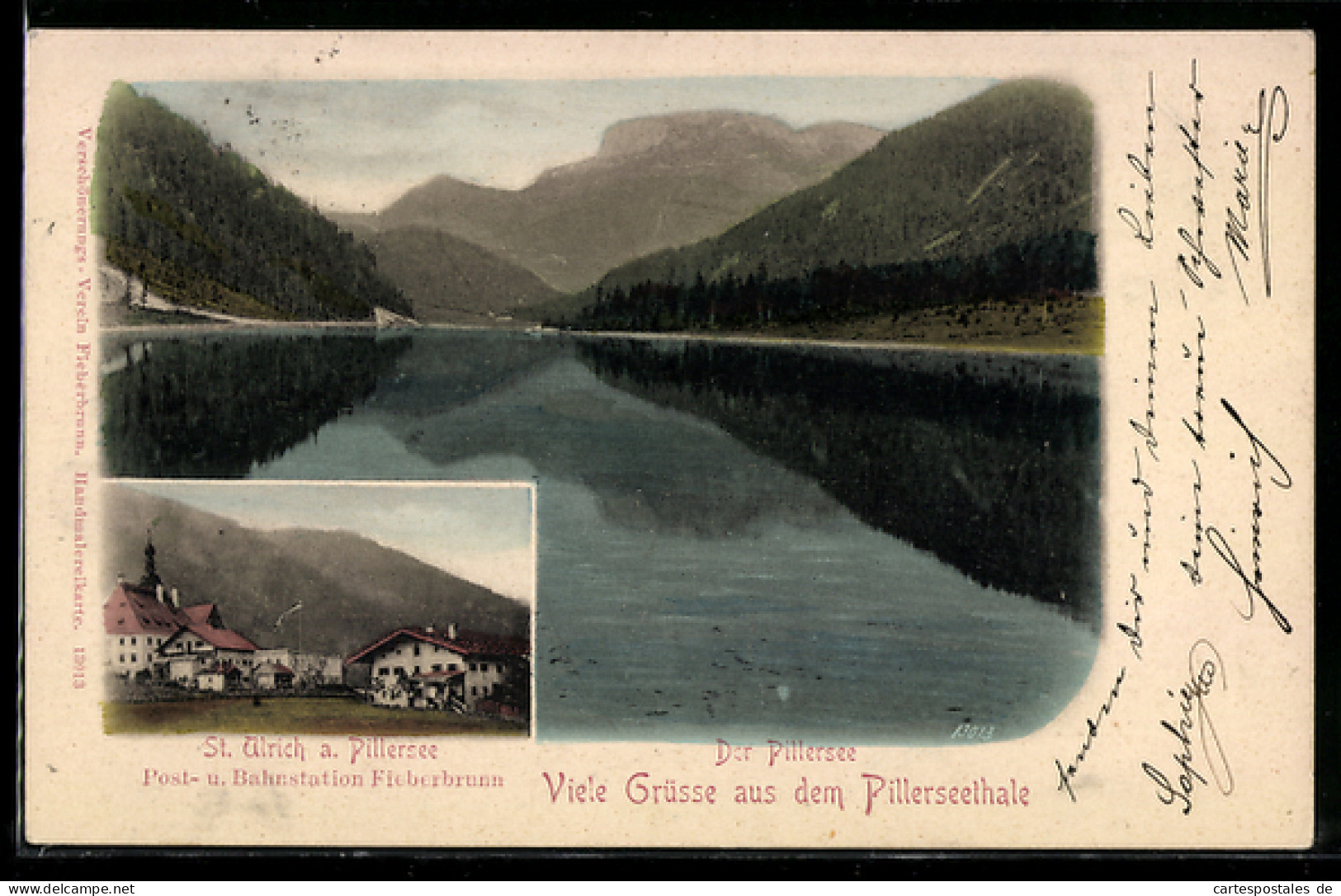 AK St. Ulrich am Pillersee, Häuserpartie Landschaftspanorama