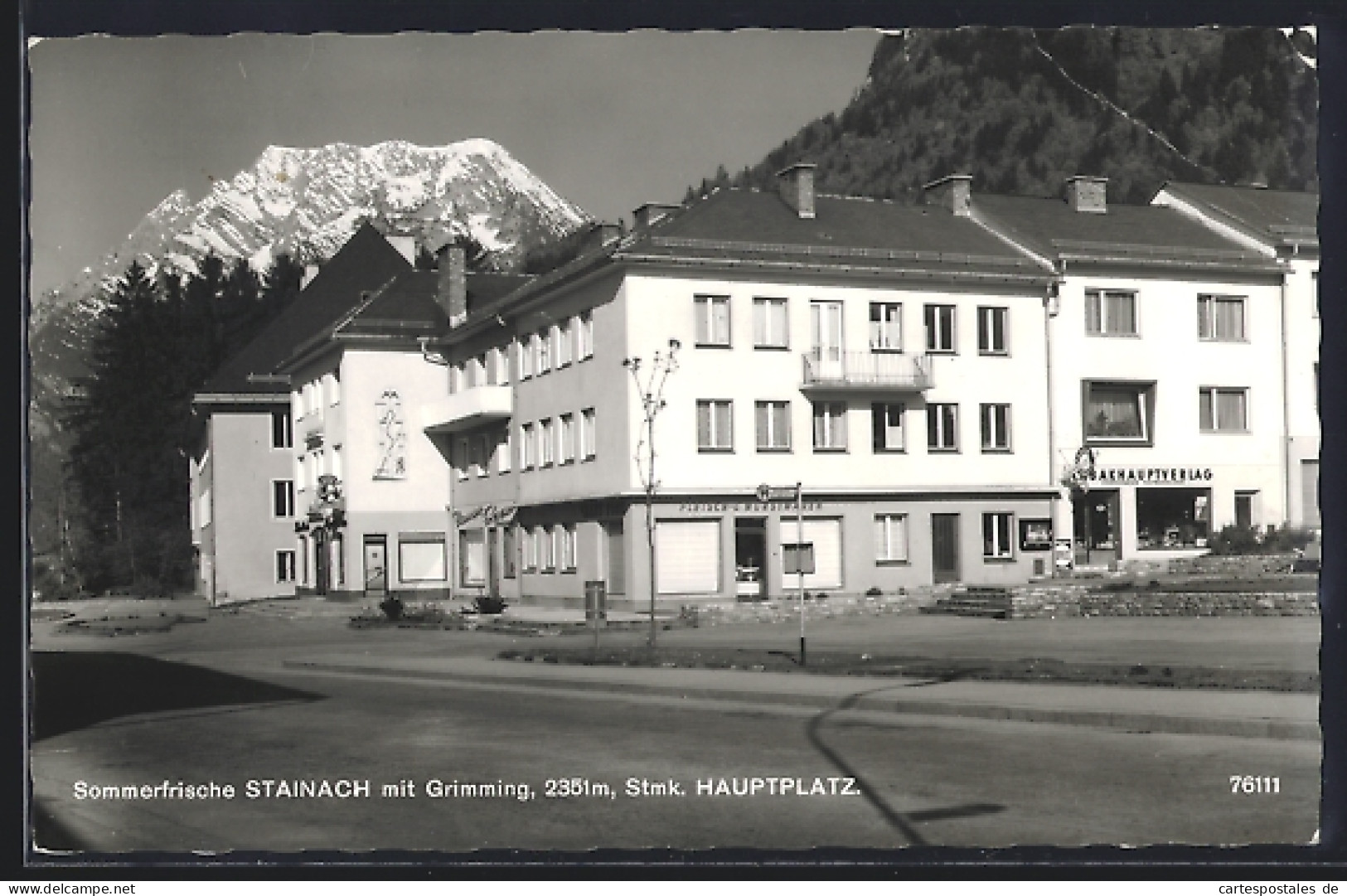 AK Stainach, Strassenpartie mit Grimming