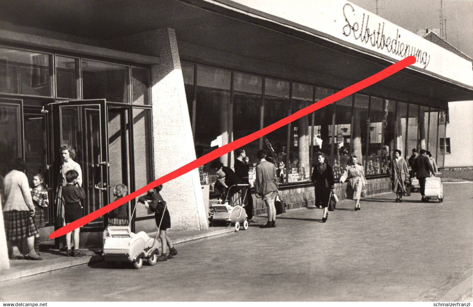 AK Stalinstadt Eisenhüttenstadt Selbstbedienungsladen Straße des Komsomol HO Konsum Kaufhalle a Guben Frankfurt Oder DDR