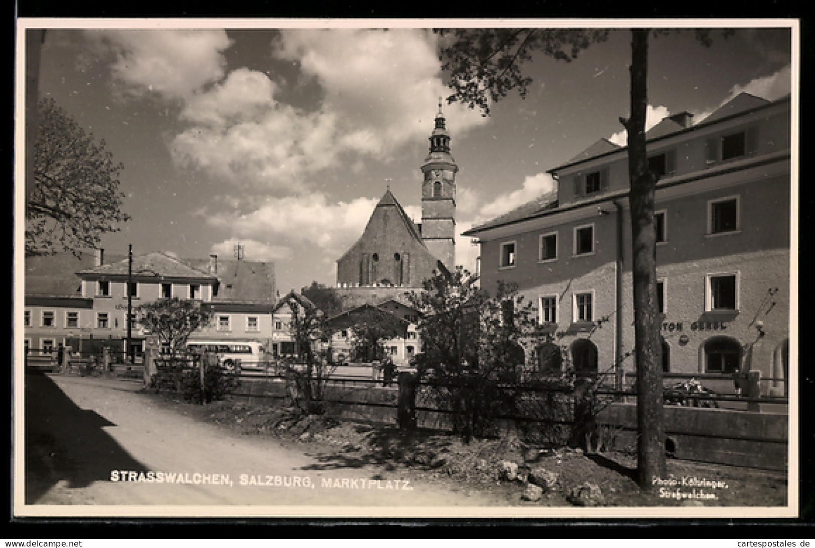 AK Strasswalchen /Salzburg, Marktplatz