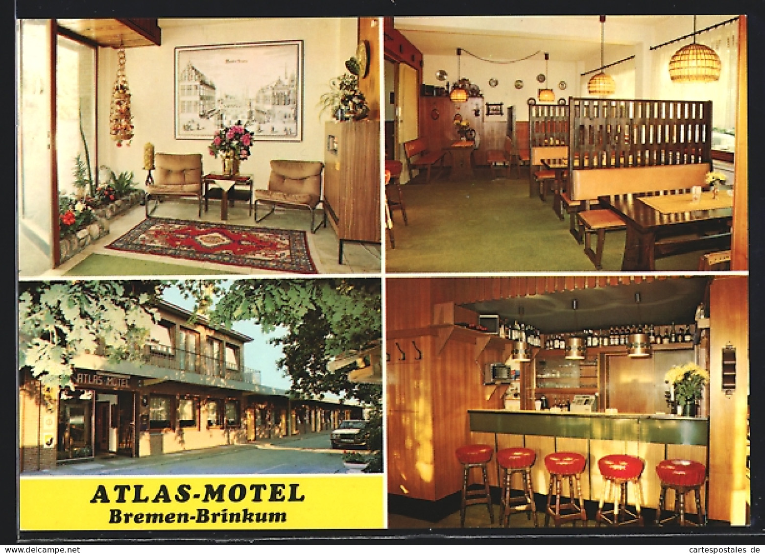 AK Stuhr, Atlas-Motel, Gottlieb-Daimler-Strasse 3, Innenansichten