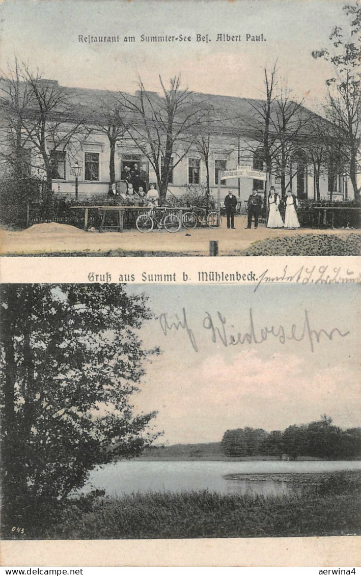 AK Summt bei Mühlenbeck Restaurant am Summter - See 1909