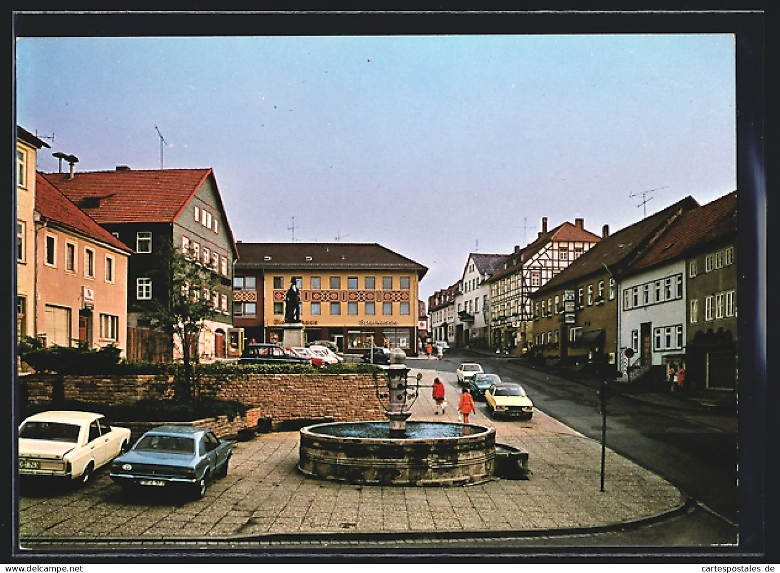 AK Tann / Rhön, Partie am Marktplatz