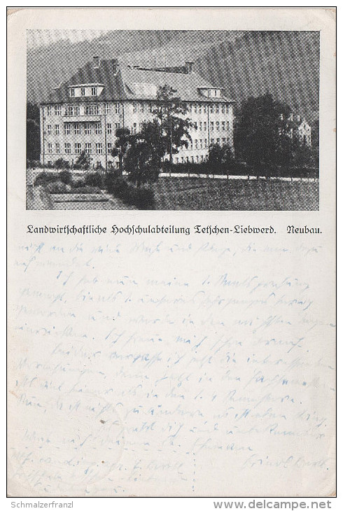 AK Tetschen Liebwerd Decin Libverda Landwirtschaftliche Hochschulabteilung Hochschule Schule bei Breziny Birkigt Dobern