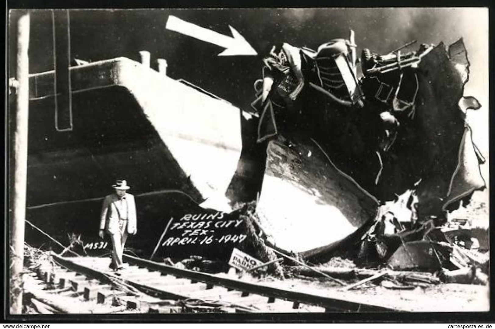AK Texas City, TX, Ruins of Texas City 1947