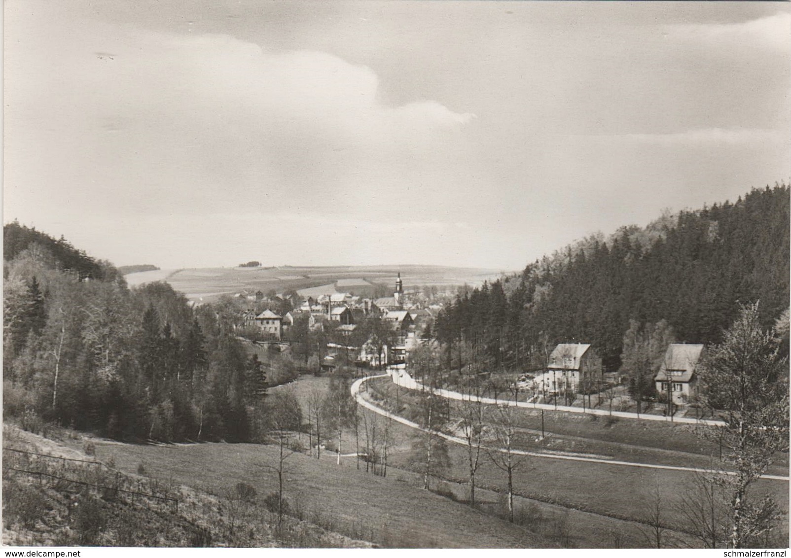 AK Thum Blick Annaberger Straße a Auerbach Ehrenfriedersdorf Gelenau Geyer Drebach Thalheim Wolkenstein Erzgebirge DDR