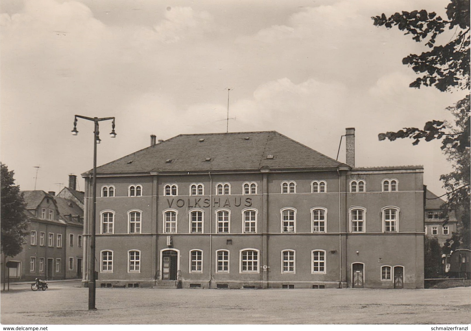 AK Thum Volkshaus Karl Marx Platz a Auerbach Ehrenfriedersdorf Gelenau Geyer Drebach Thalheim Wolkenstein Erzgebirge DDR