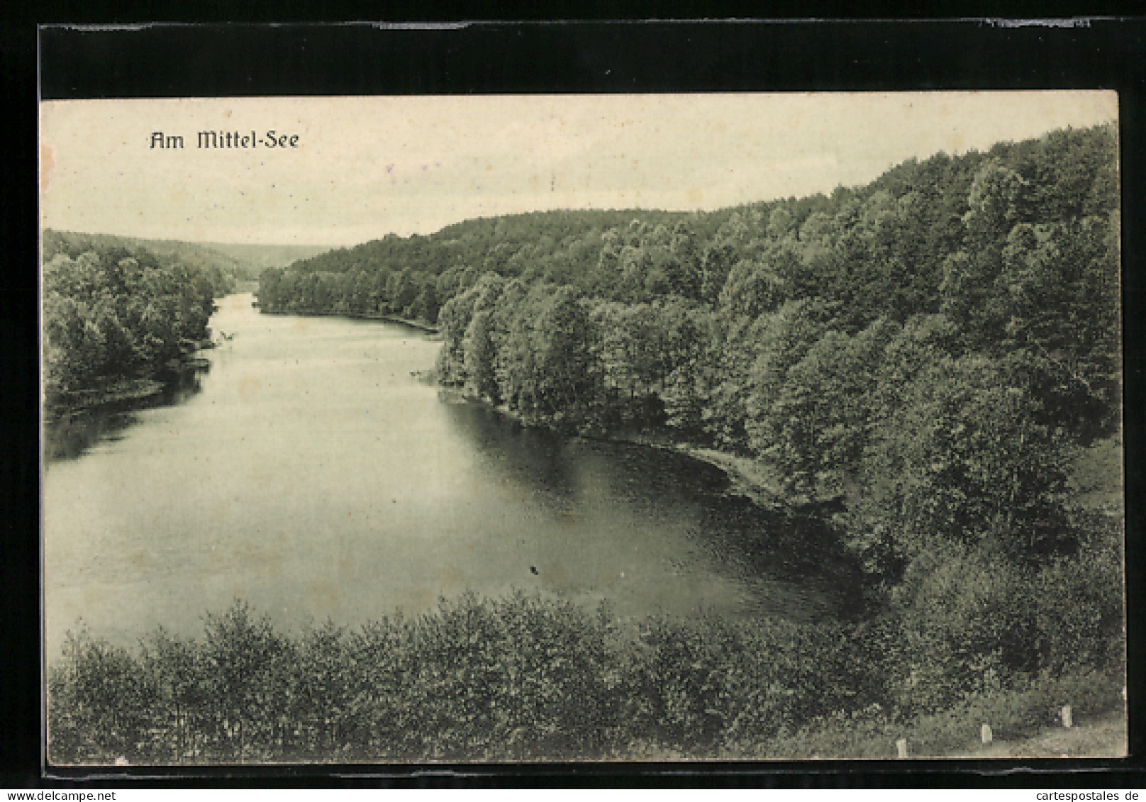 AK Tiefensee / Werneuchen, Partie am Mittel-See