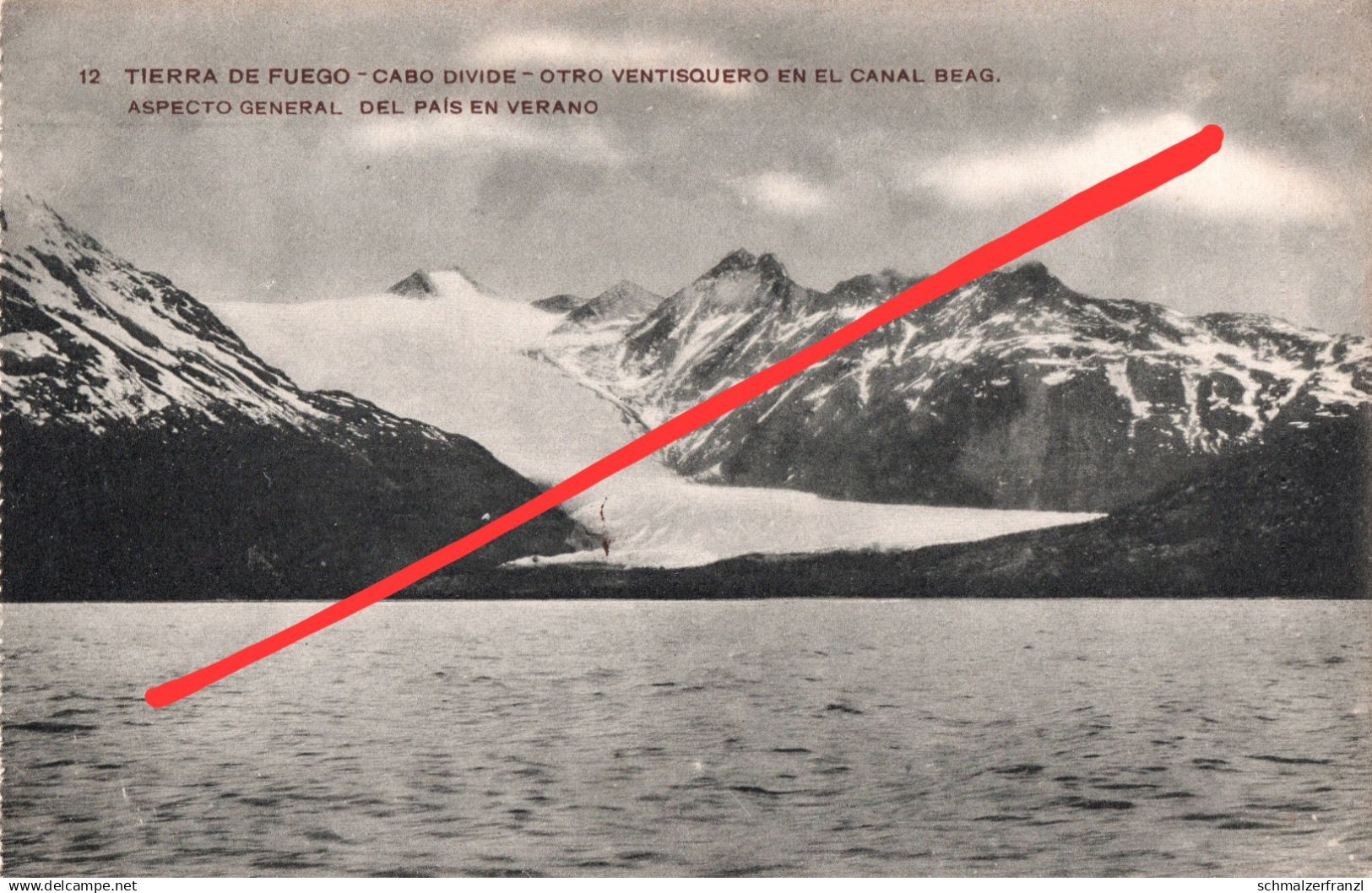 AK Tierra del Fuego Cabo Divide Canal Beag en Verano Land of Fire Feuerland Magallanes Magellanica Argentina Chile