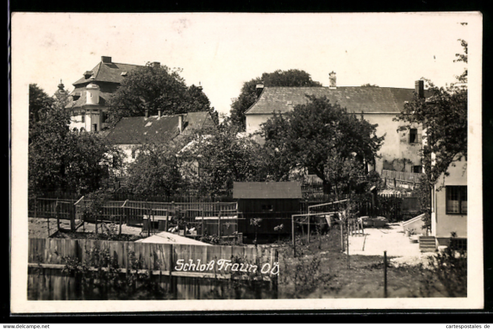 AK Traun /Oberösterreich, Schloss Traun, Panorama