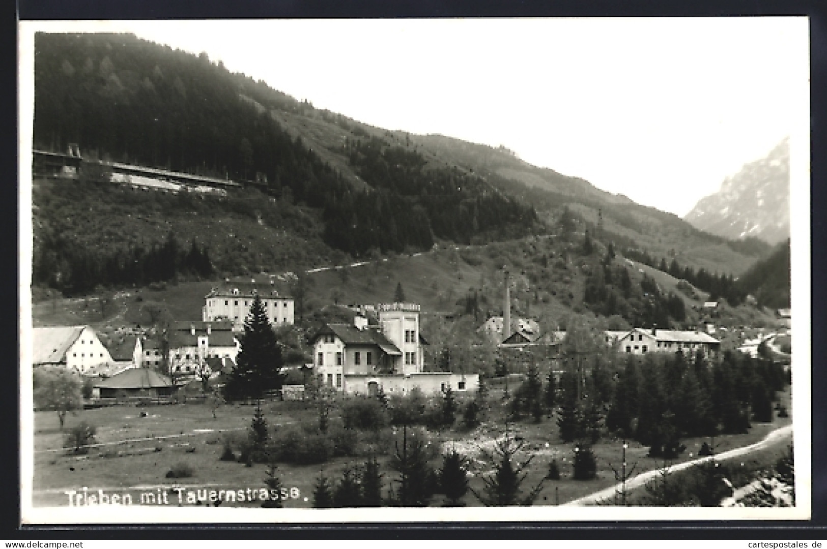 AK Trieben, Ortspartie mit Tauernstrasse