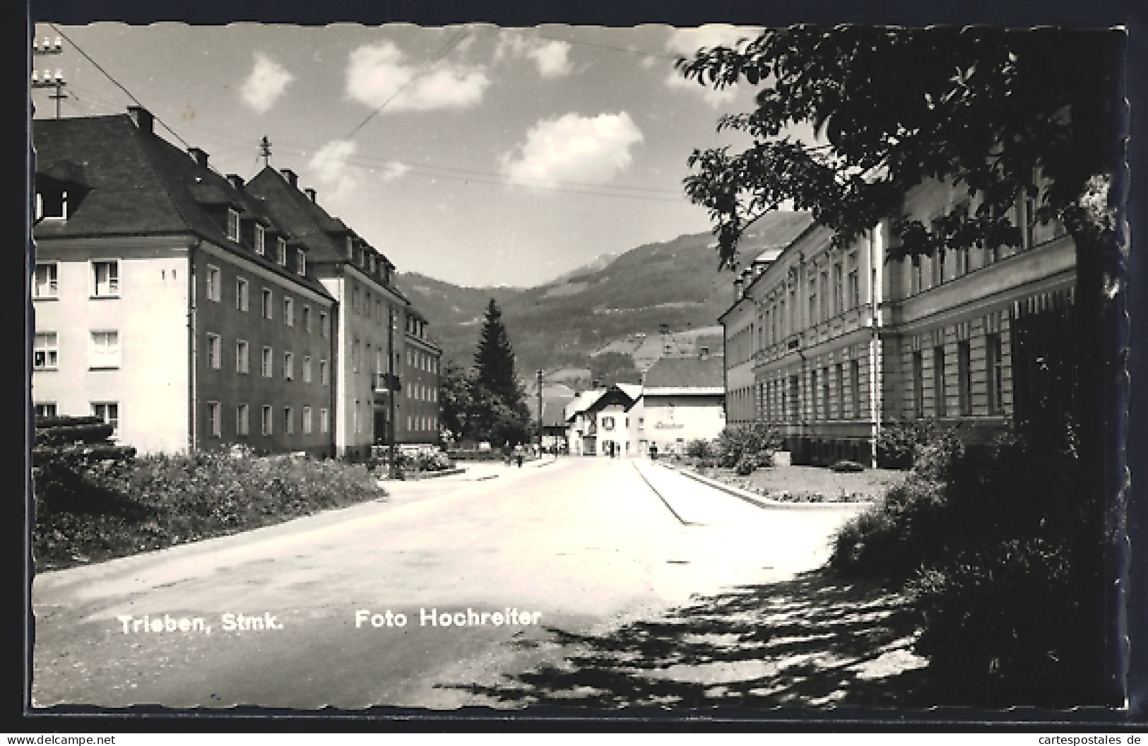 AK Trieben /Steiermark, Strassenpartie mit Bäckerei
