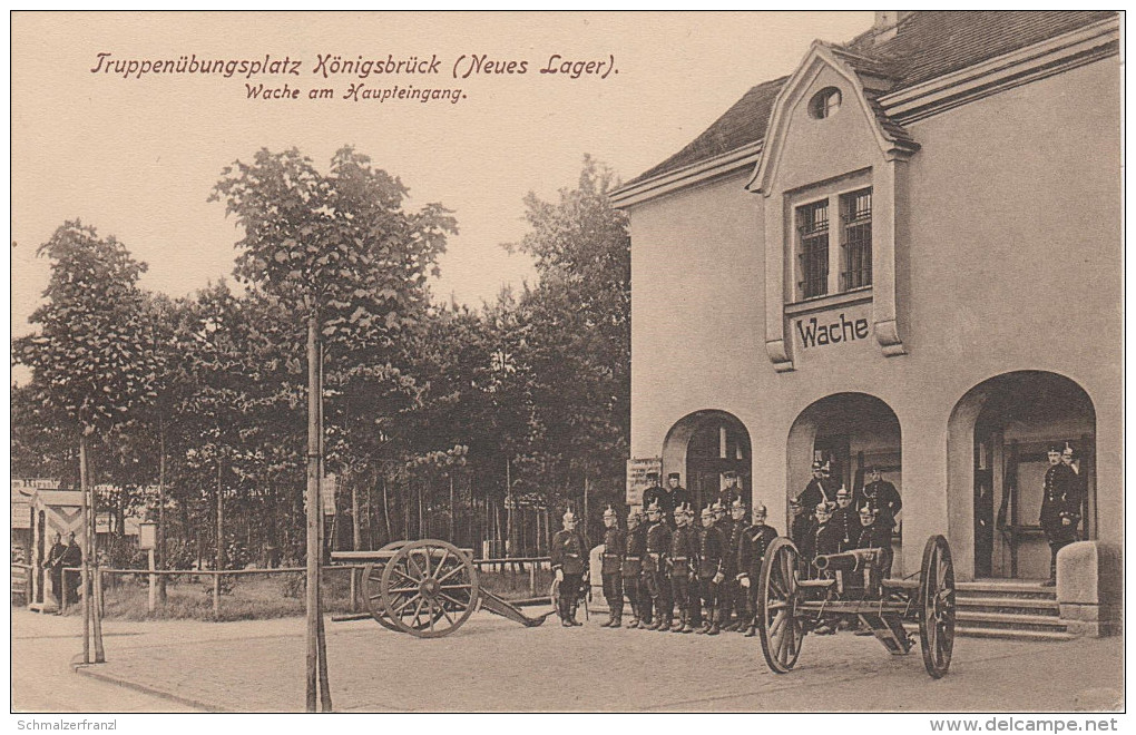 AK Truppenübungsplatz Königsbrück Militär Neues Lager Haupteingang Wache