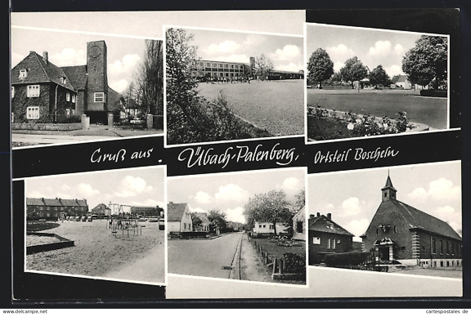AK Übach-Palenberg, Sechs Ansichten aus dem Ortsteil Boscheln