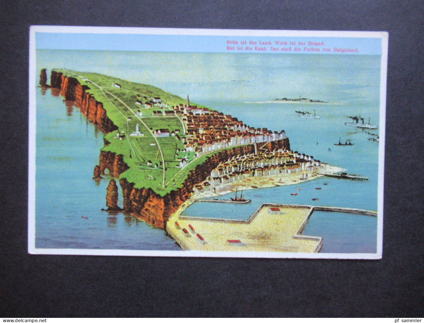 AK um 1910 Helgoland Vogelschau Verlag F. Schensky, Hofphotograph Helgoland