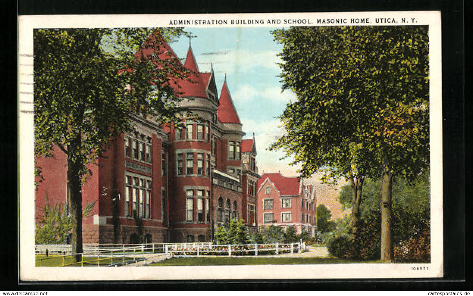 AK Utica, NY, Administration Building and School, Masonic Home