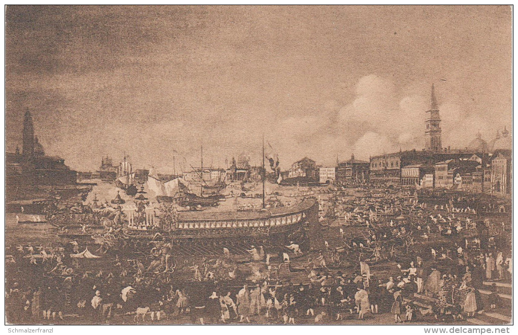 AK Venezia Venedig Festa dell' Ascensione Canaletto Antonio Italien Veneto bei Padova Vicenza Verona Treviso Chioggia