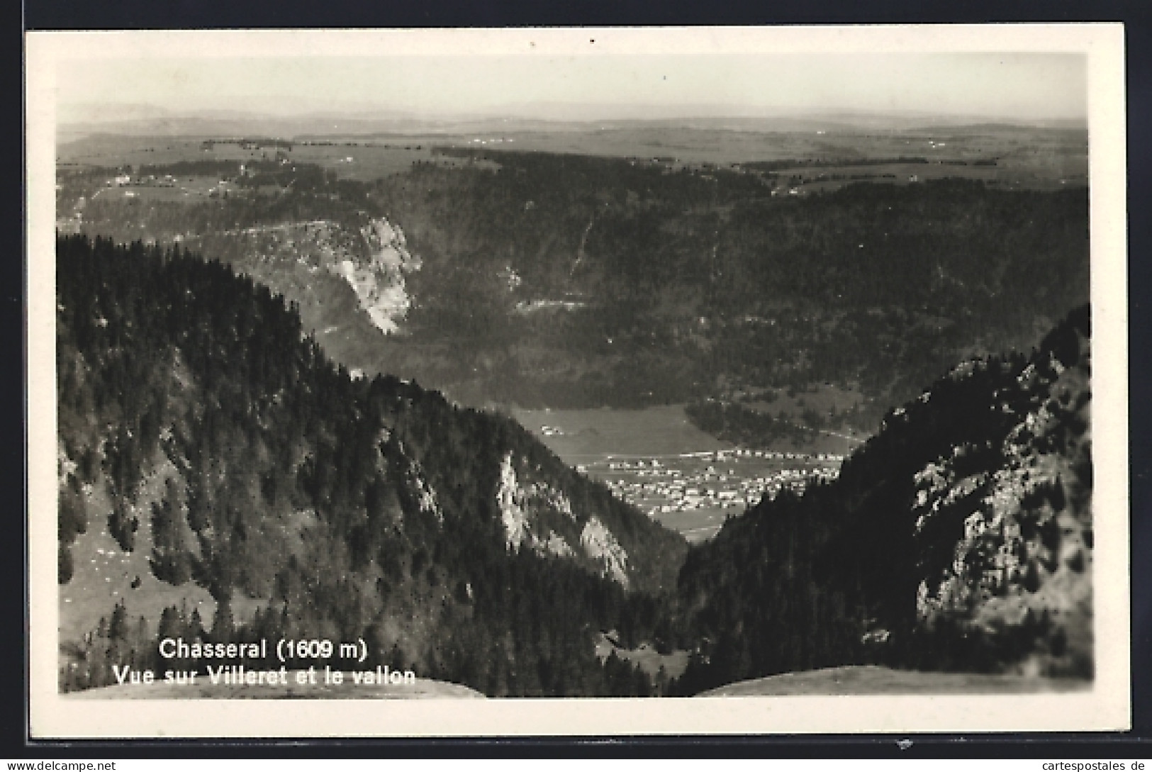 AK Villeret, Chasseral sur Villeret et le vallon