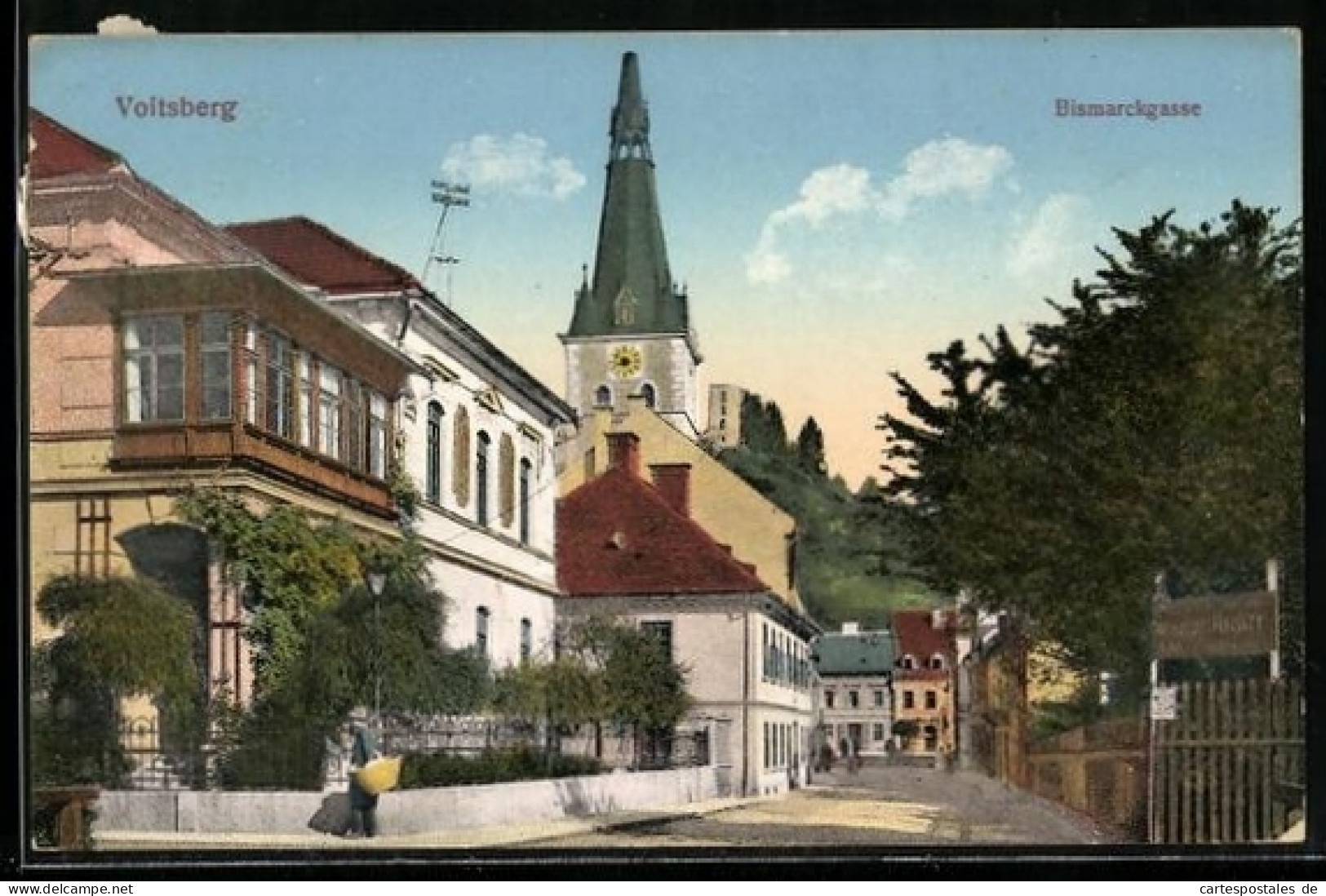 AK Voitsberg, Strassenpartie der Bismarckgasse