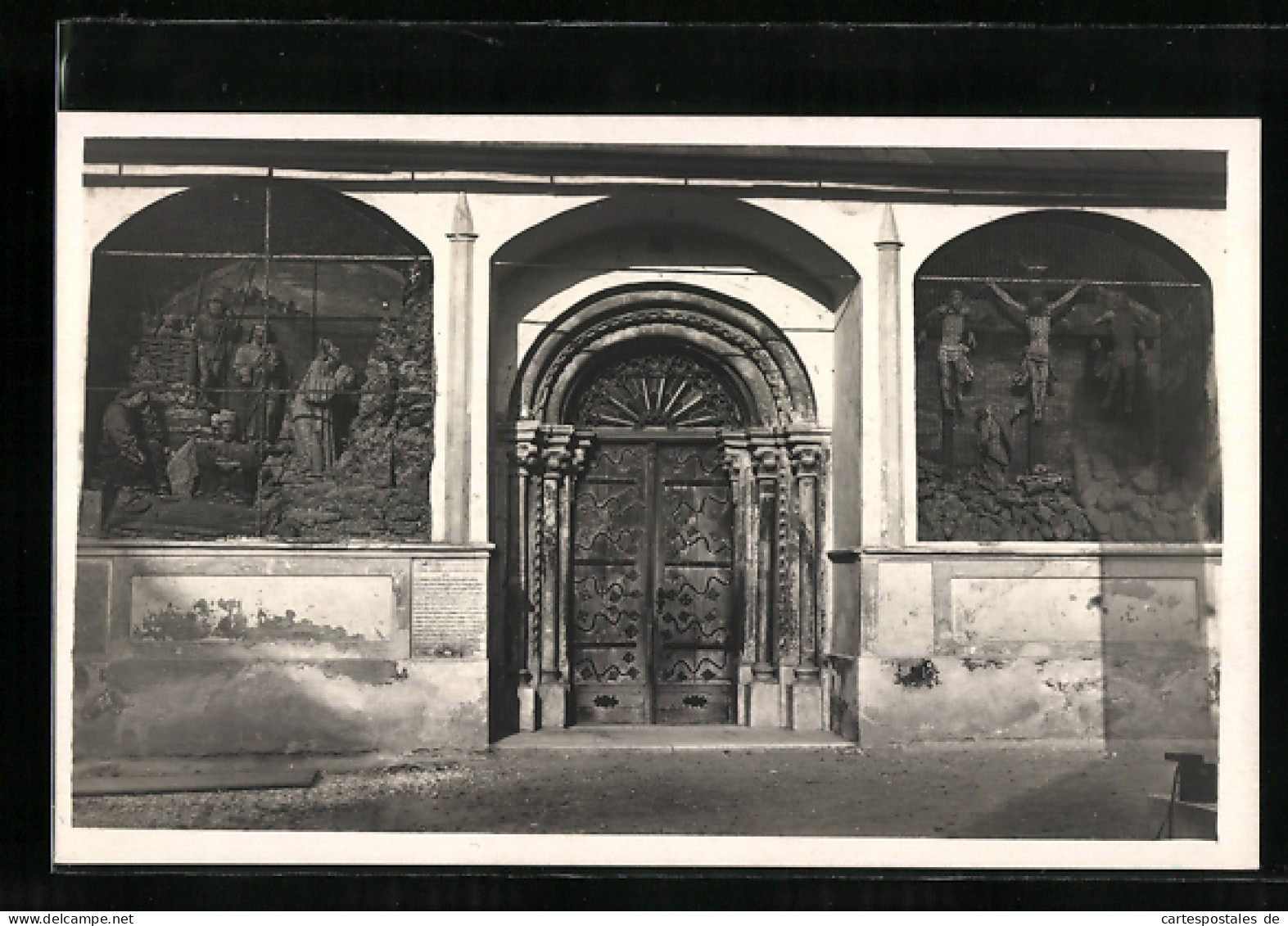 AK Völkermarkt, Westportal der Stadtpfarrkirche