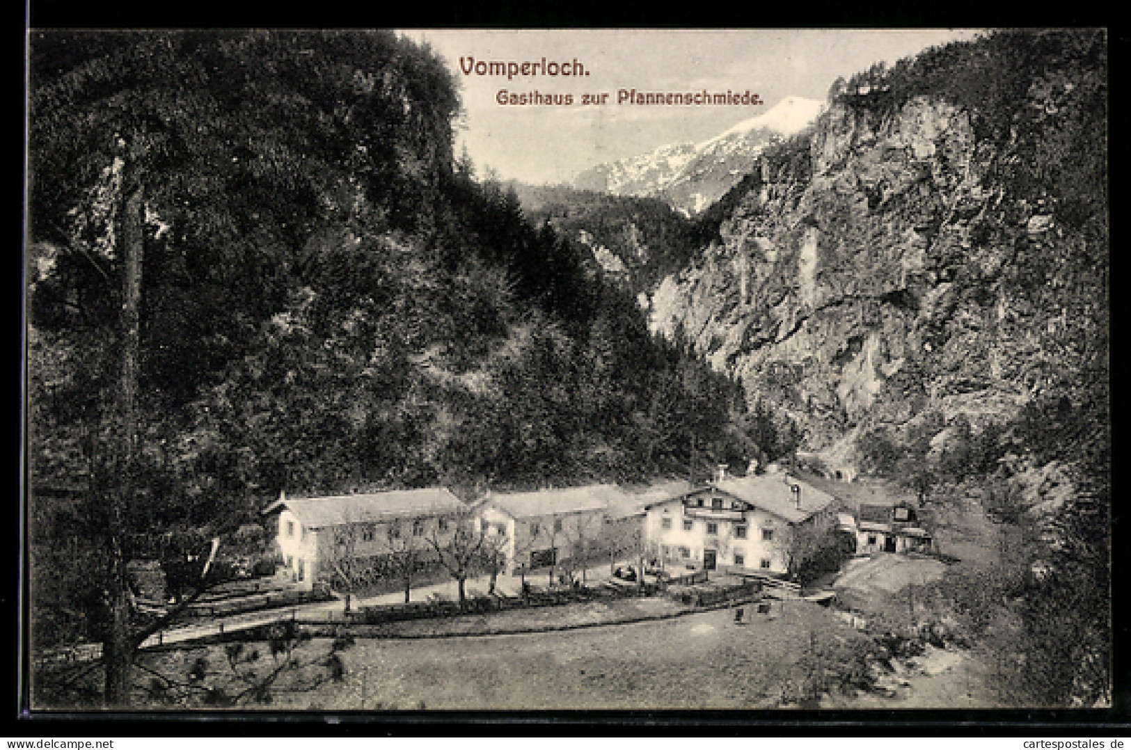 AK Vomp, Vomperloch, Gasthaus zur Pfannenschmiede