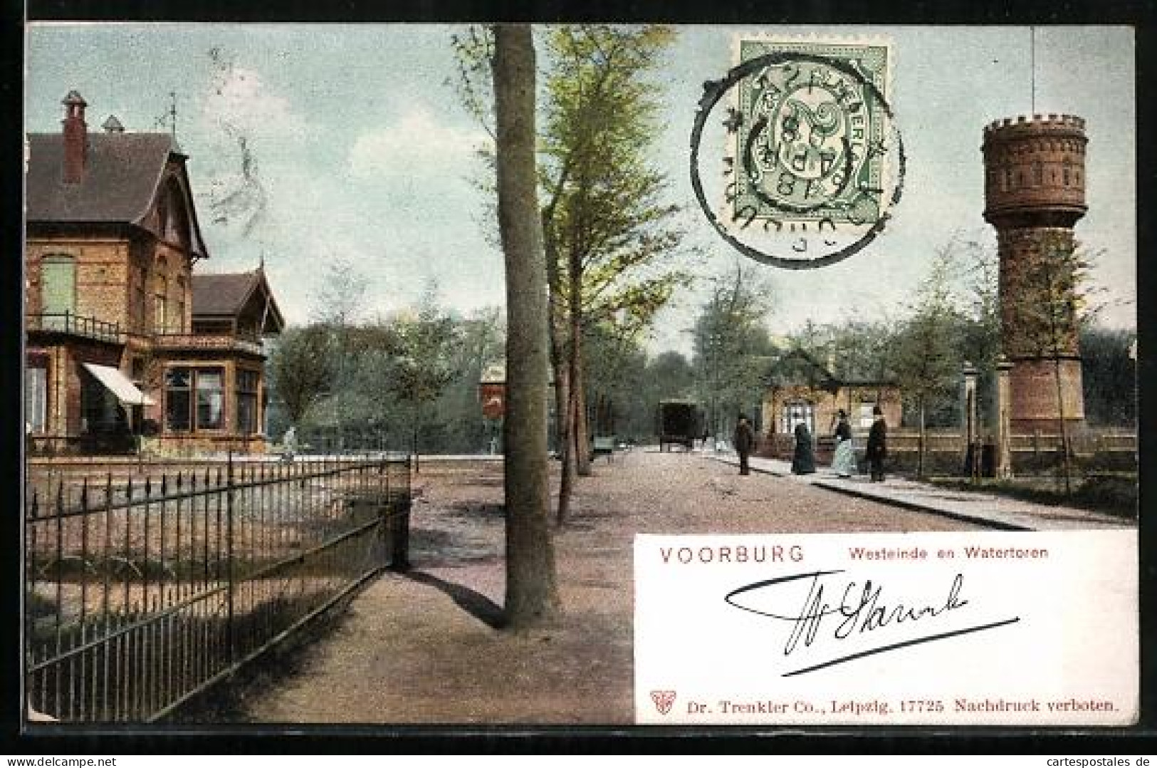 AK Voorburg, Westeinde en Watertoren