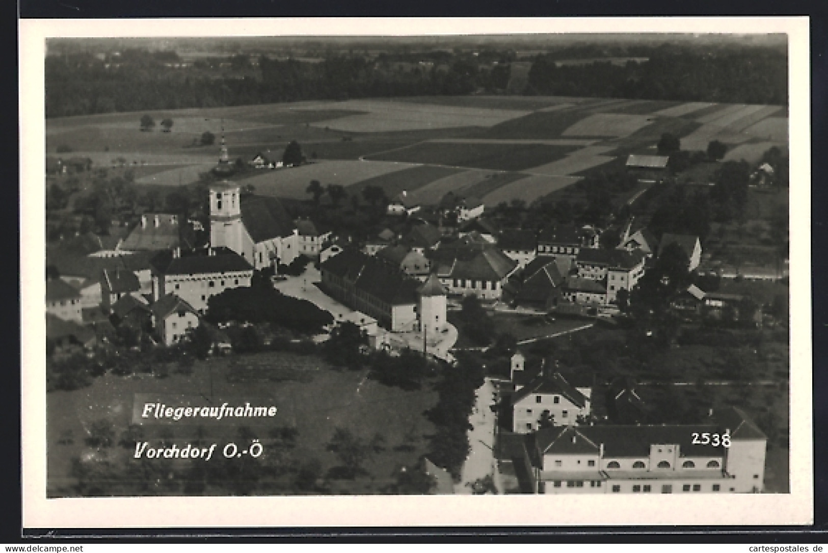 AK Vorchdorf, Fliegeraufnahme vom Dorf