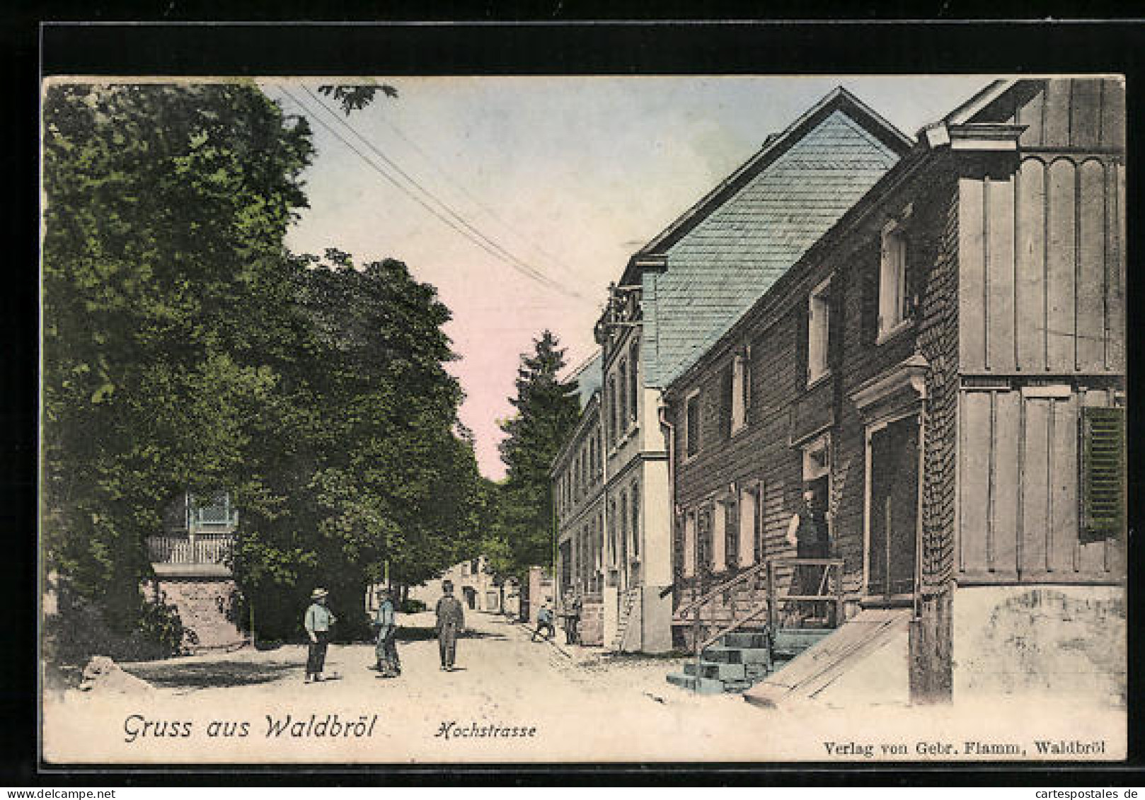 AK Waldbröl, Blick auf die Hochstrasse