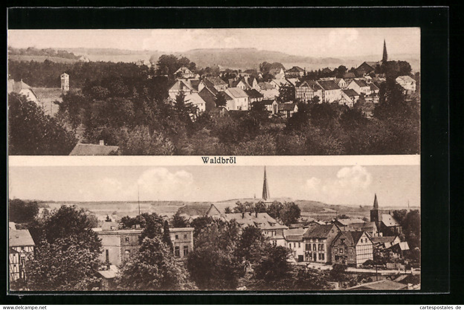 AK Waldbröl, Teilansichten der Ortschaft