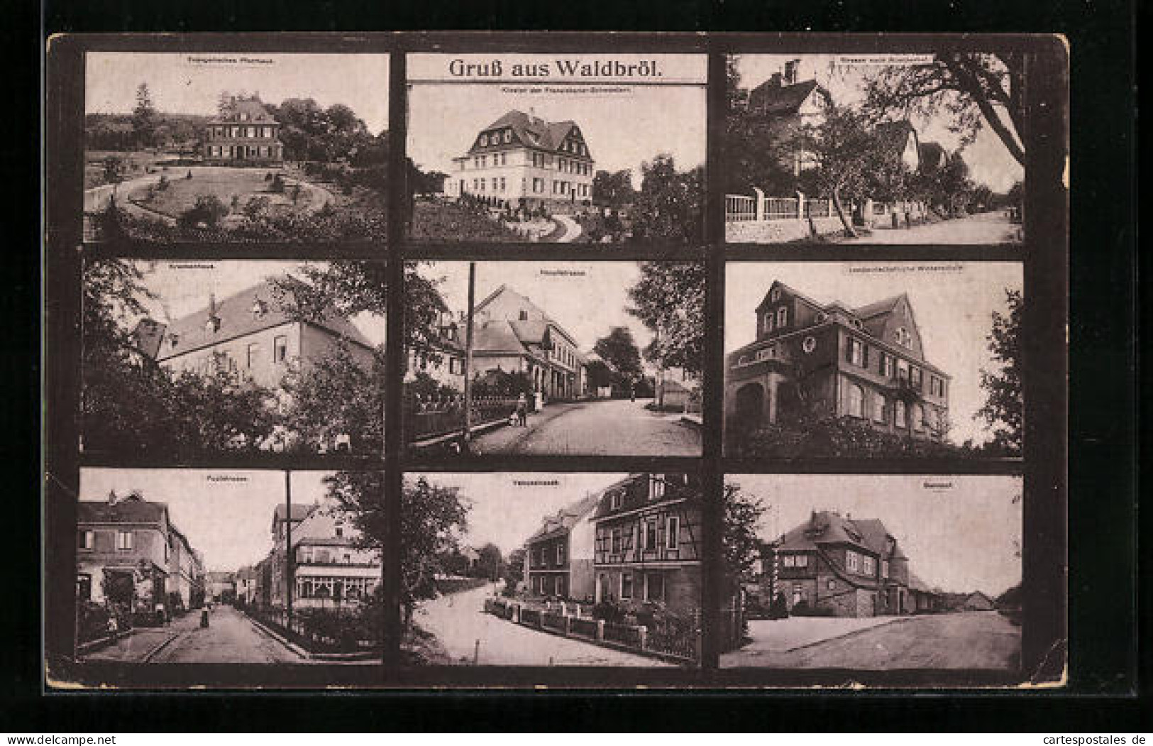 AK Waldbröl, Venusstrasse, Krankenhaus, Bahnhof