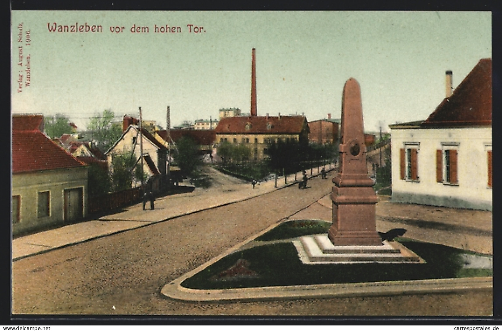 AK Wanzleben, Idylle vor dem hohen Tor