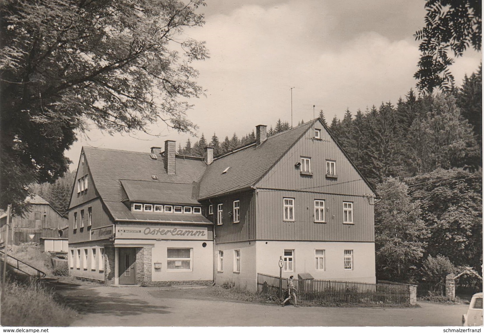 AK Waschleithe HO Konsum Gaststätte Osterlamm a Schwarzenberg Grünhain Beierfeld Schwarzbach Elterlein Erzgebirge DDR
