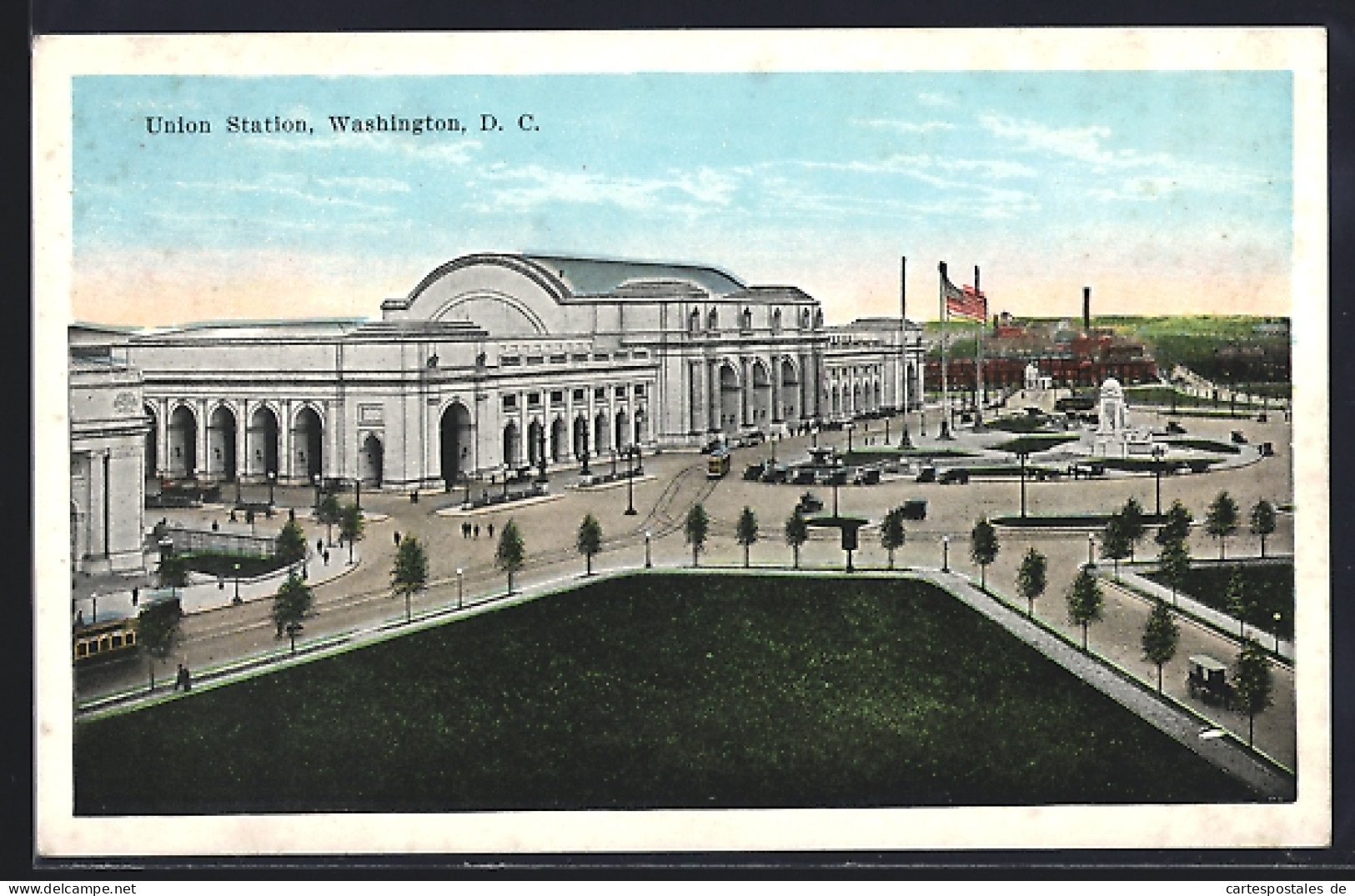 AK Washington /D. C., WA, Union Station, Bahnhof
