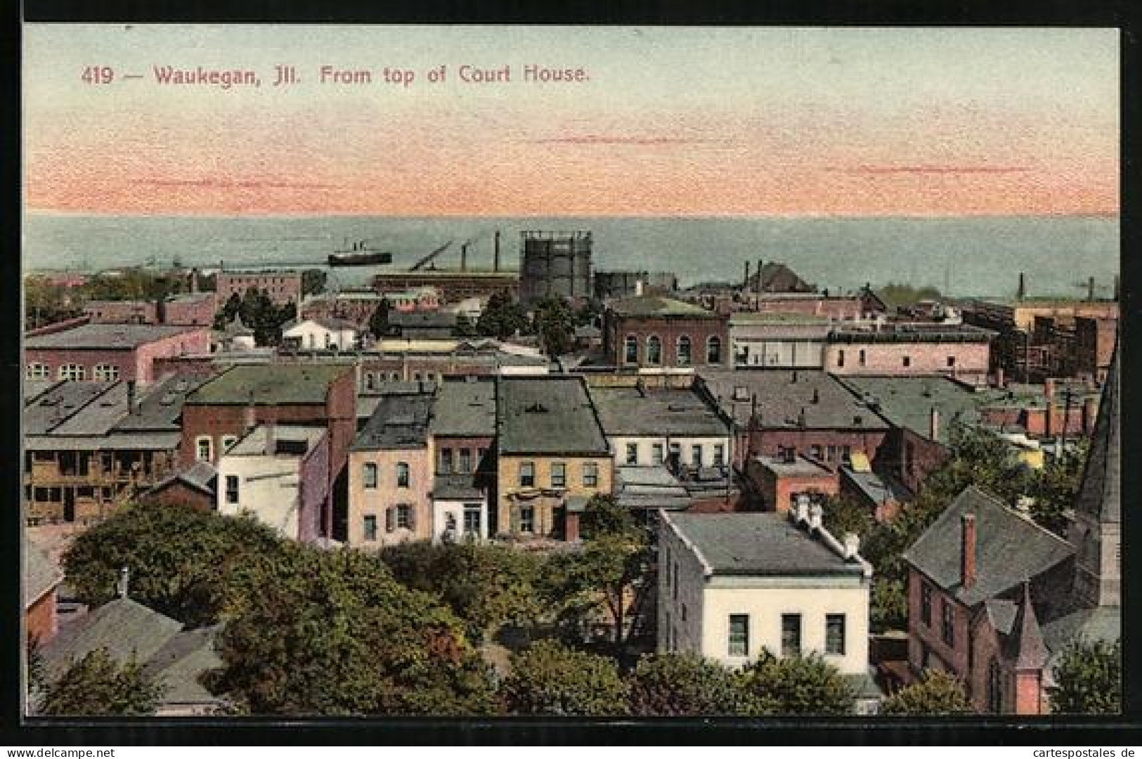 AK Waukegan, IL, View of the city from top of Court House