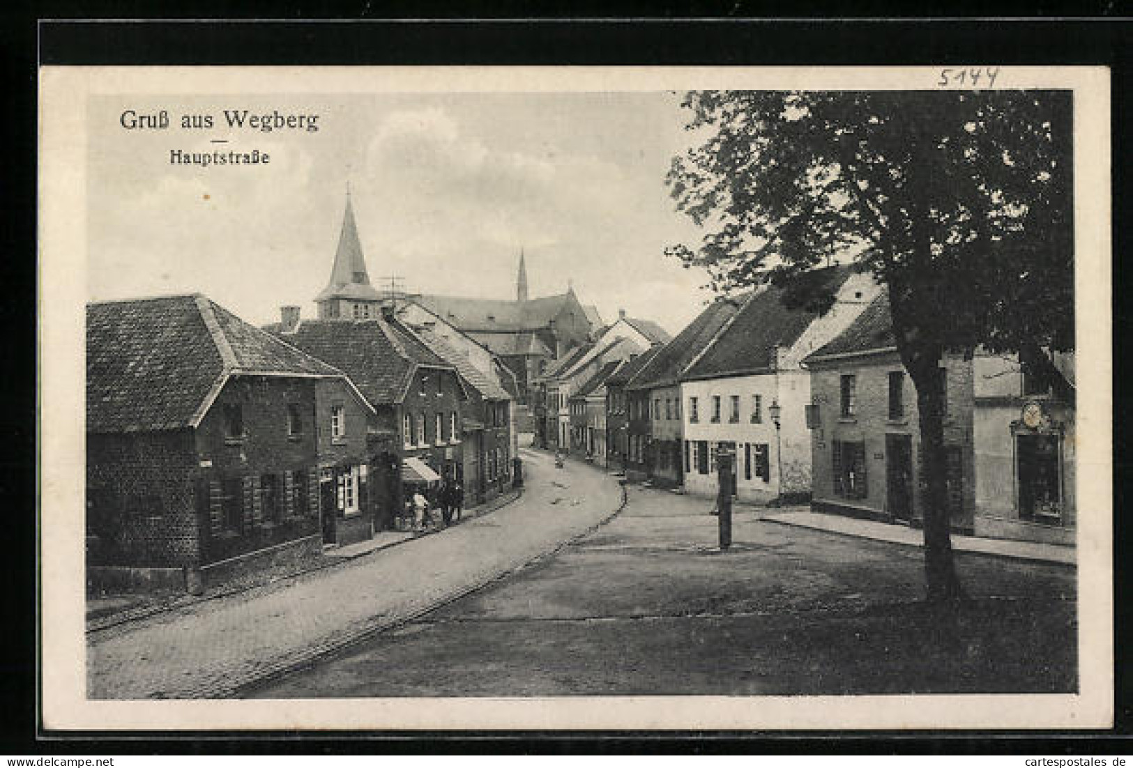 AK Wegberg, Blick auf die Hauptstrasse