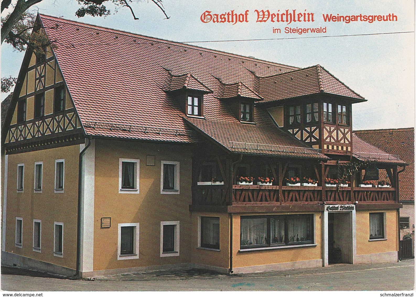 AK Weingartsgreuth Steigerwald Gasthof Weichlein a Wachenroth Simmersdorf Ailsbach Mühlhausen Höchstadt an der Aisch