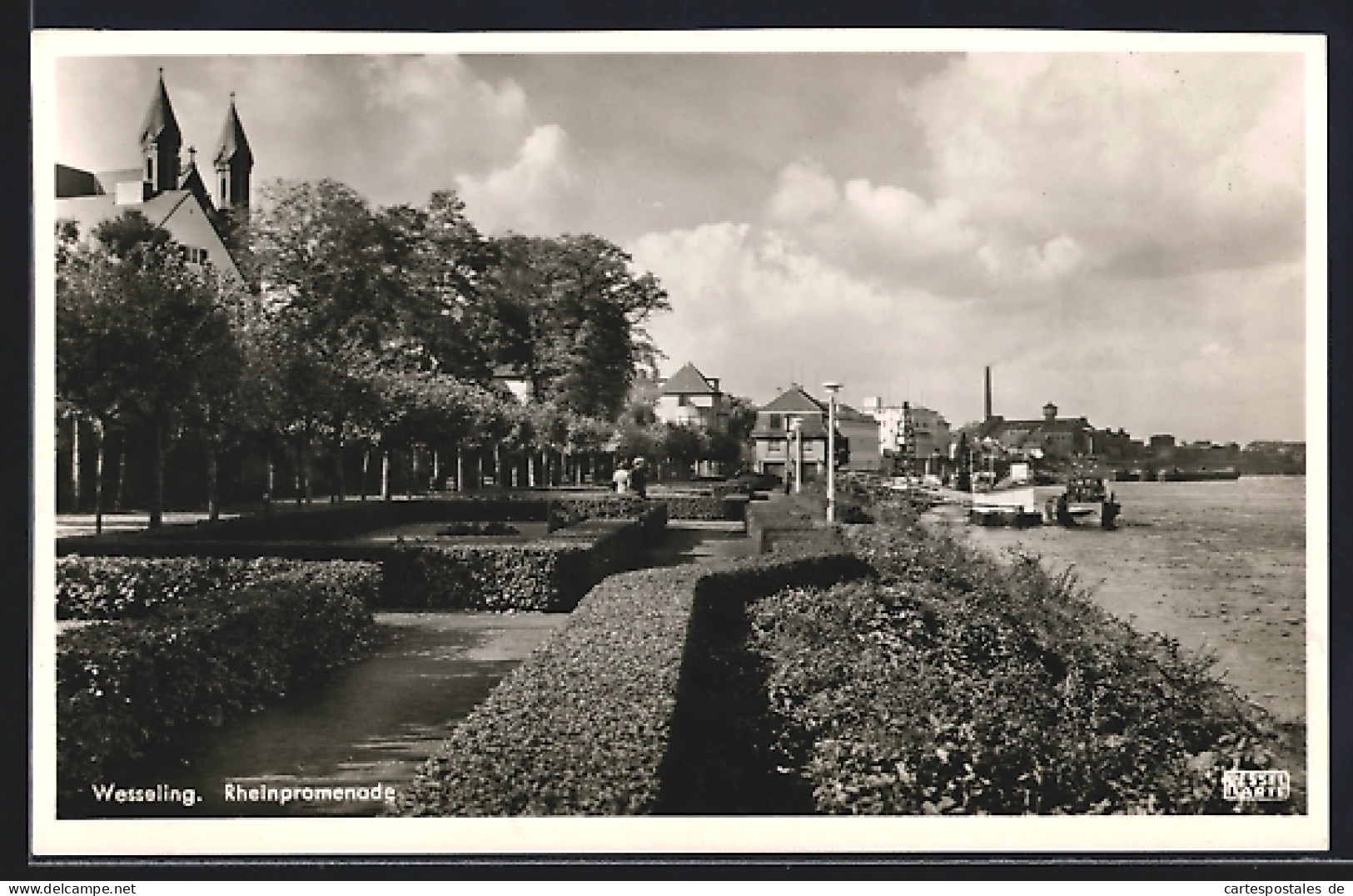 AK Wesseling, An der Rheinpromenade