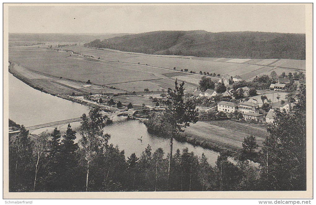 AK Westewitz Mulde Gasthof Fährschänke bei Hochweitzschen Grossweitzschen Leisnig Hartha Bahnpost Leipzig Döbeln Dresden
